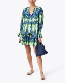 Look image thumbnail - Figue - Bella Blue and Green Printed Dress