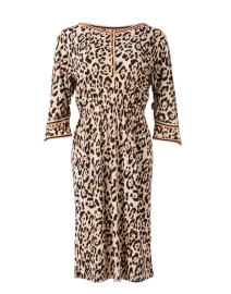 Product image thumbnail - Marc Cain - Beige and Black Animal Print Dress