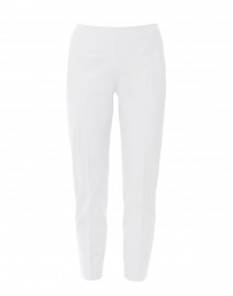 Product image thumbnail - Piazza Sempione - Monia White Stretch Cotton Tapered Pant