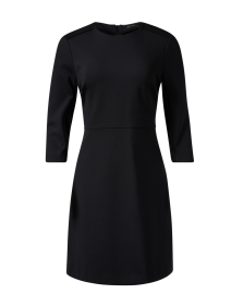 Product image thumbnail - St. John - Black Knit Sheath Dress