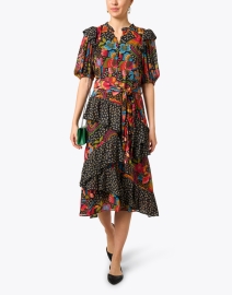 Look image thumbnail - Farm Rio - Multi Print Ruffle Midi Dress