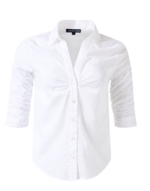 Product image thumbnail - Veronica Beard - Porta White Cotton Shirt 