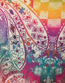 Fabric image thumbnail - Pashma - Rainbow Multi Paisley Print Sweater
