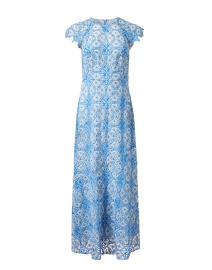 Product image thumbnail - Shoshanna - Sonia Blue Lace Dress