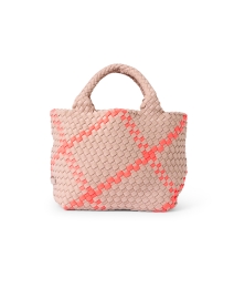 Product image thumbnail - Naghedi - St. Barths Mini Pink Plaid Woven Handbag