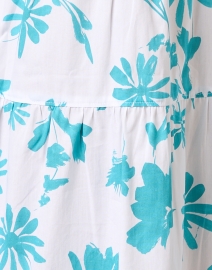 Fabric image thumbnail - Rosso35 - White and Turquoise Print Cotton Dress
