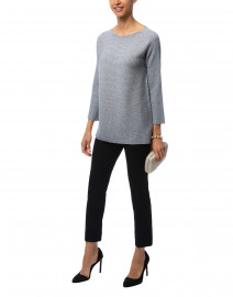 Barese Light Grey Wool Lurex Sweater