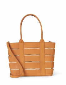 Extra_1 image thumbnail - Bembien - Lucia Caramel Leather Panels Shoulder Bag