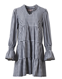 Product image thumbnail - Jude Connally - Tammi Black Gingham Tiered Dress