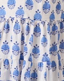 Fabric image thumbnail - Bell - Annabelle Blue Cotton Silk Dress