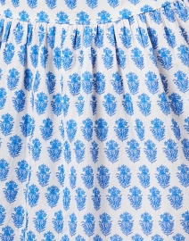 Fabric image thumbnail - Ro's Garden - Deauville Blue Floral Print Shirt Dress