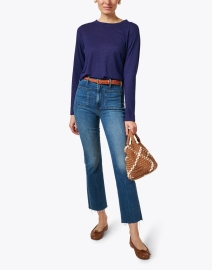 Look image thumbnail - Eileen Fisher - Indigo Linen Top