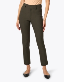 Front image thumbnail - Vince - Olive Green Ankle Pant