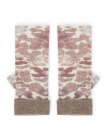 Brown Leopard Print Cashmere Gloves