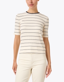 Front image thumbnail - Vince - Cream Striped Top