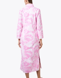 Back image thumbnail - Sail to Sable - Pink Print Cotton Tunic Dress