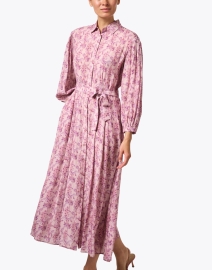 Front image thumbnail - Weekend Max Mara - Vela Pink Print Dress