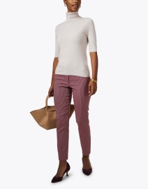 Look image thumbnail - Allude - Taupe Cashmere Turtleneck Sweater