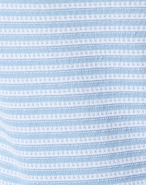 Fabric image thumbnail - Blue - Blue and White Striped Cotton Sweater