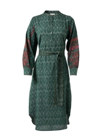 Product image thumbnail - Megan Park - Katja Green Print Cotton Dress