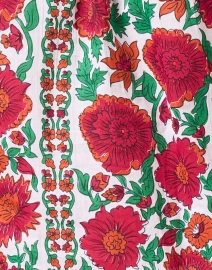 Fabric image thumbnail - Ro's Garden - Pilar Red Multi Floral Cotton Blouse