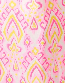 Fabric image thumbnail - Sail to Sable - Pink Ikat Cotton Dress