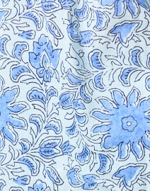 Fabric image thumbnail - Bella Tu - Blue Print Cotton Tunic Top