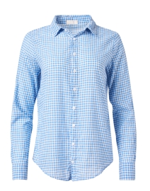 Product image thumbnail - CP Shades - Romy Blue Gingham Linen Shirt