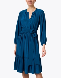 Soler - Pauline Blue Silk Dress