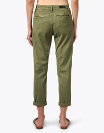 Back image thumbnail - AG Jeans - Caden Green Stretch Cotton Pant