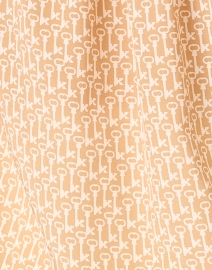 Fabric image thumbnail - L.K. Bennett - Ferry Beige Print Silk Top