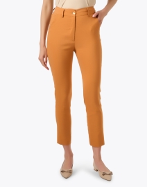 Front image thumbnail - Momoni - Lyon Orange Slim Leg Pant