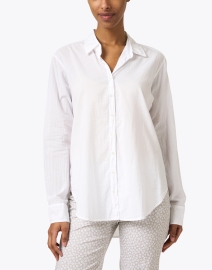 Front image thumbnail - Xirena - Beau White Cotton Poplin Shirt