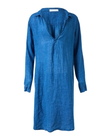 Lara Blue Linen Dress