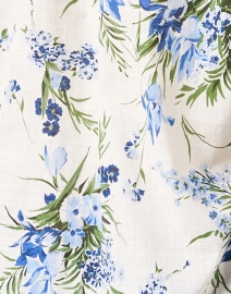 Fabric image thumbnail - Veronica Beard - Ashlynn Cream Floral Cotton Blouse