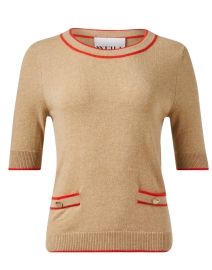 Product image thumbnail - Weill - Sihane Camel Cashmere Sweater
