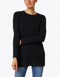 Kinross - Black Cashmere Tunic Sweater