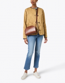 Extra_1 image thumbnail - Jane Post - Navy and Camel Reversible Quilted Jacket