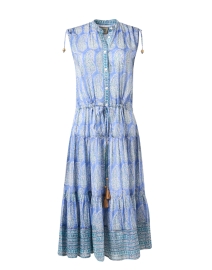 Paula Blue Paisley Print Dress