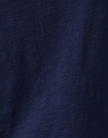 Fabric image thumbnail - Lisa Todd - Navy Cotton Mesh Stripe Top