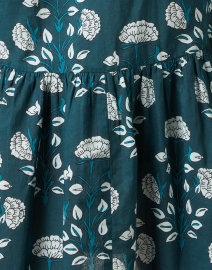 Fabric image thumbnail - Ro's Garden - Deauville Green Printed Shirt Dress