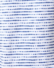Fabric image thumbnail - E.L.I. - Blue and White Print Ruched Sleeve Tee
