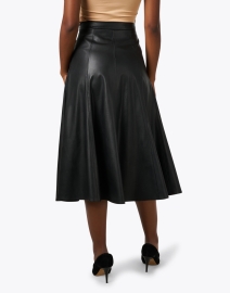 Back image thumbnail - Kobi Halperin - Vera Black Faux Leather Skirt