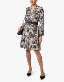 Look image thumbnail - Marc Cain - Black Dotted Tiered Dress