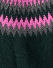 Fabric image thumbnail - Jumper 1234 - Green and Pink Nordic Wool Cashmere Sweater