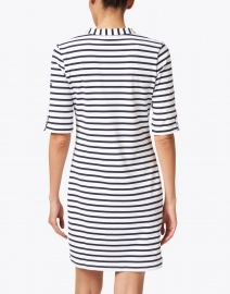 Saint James - Carcassonne White and Navy Striped Jersey Dress