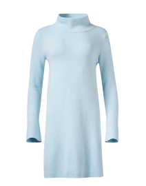 Laura Blue Cotton Cashmere Tunic Dress