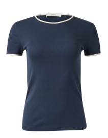 Product image thumbnail - Vince - Navy Cotton Top