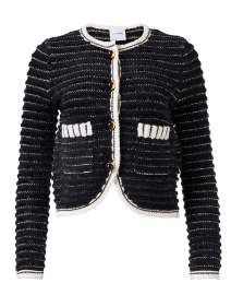 Black and Ecru Tweed Jacket
