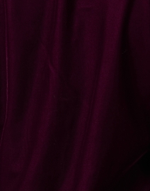 Fabric image thumbnail - Bella Tu - Rachel Burgundy Embroidered Velvet Tunic Top